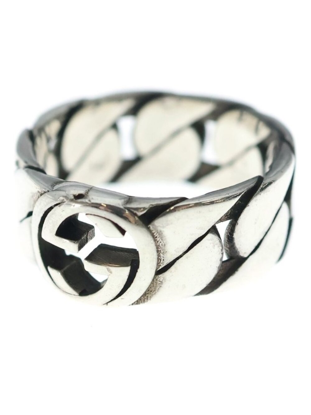 Gucci Interlocking Ring Silver - Picture 1 of 7